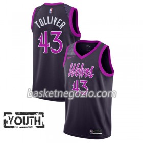 Canotte Bambino Minnesota Timberwolves Anthony Tolliver 43 2018-19 Nike City Edition Viola Swingman
